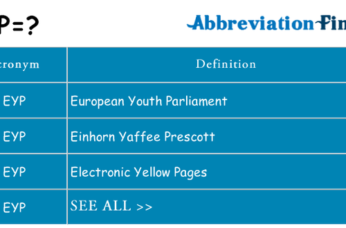 eyp meaning